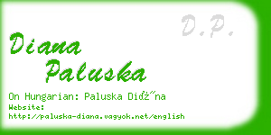 diana paluska business card